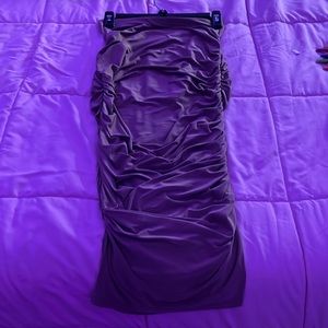 Brown Forever 21 Ruched Skirt